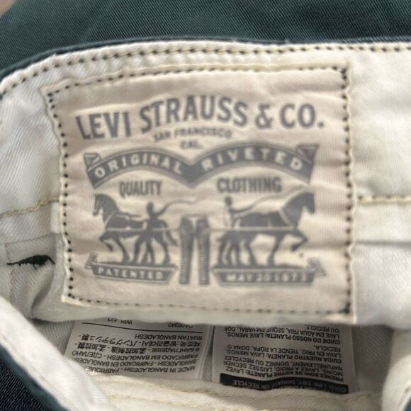 Levi’s Mens Green Chino Khaki Pants size 32x34 White Tab I.D. 55688 - Picture 7 of 11